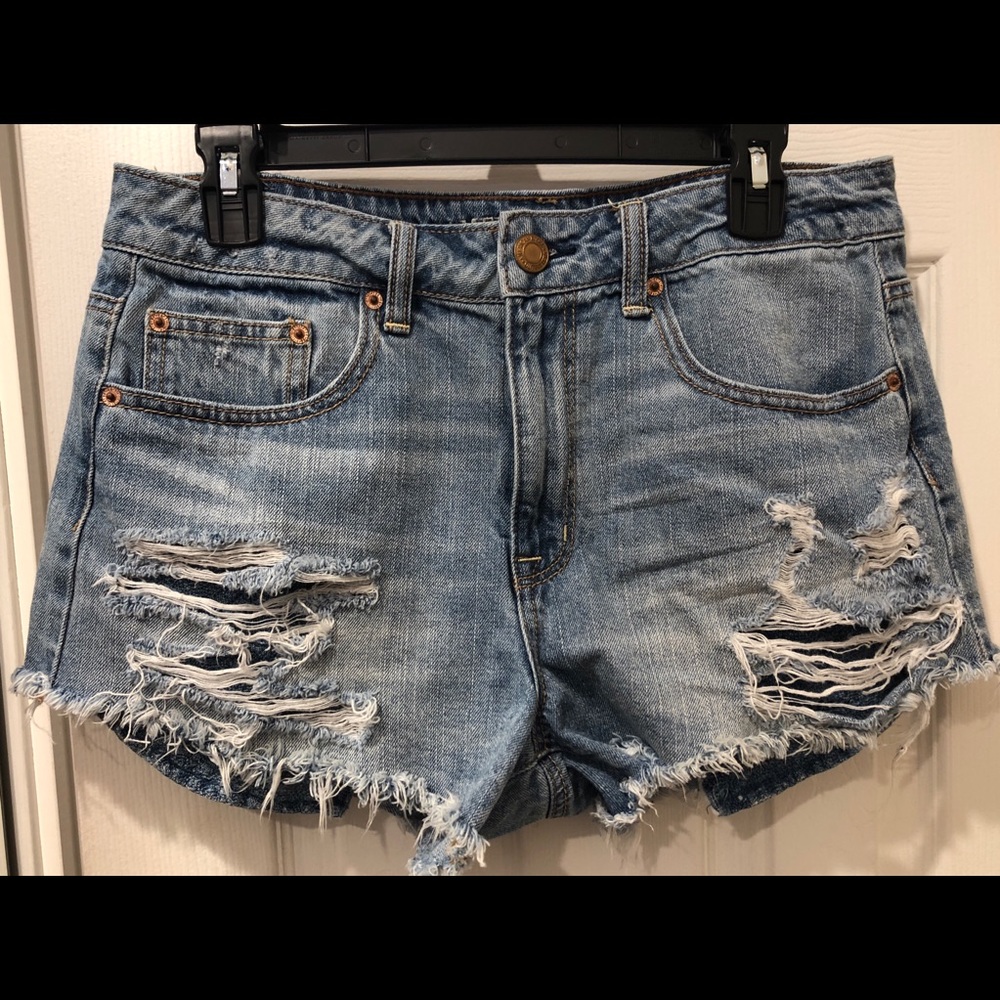 American Eagle High Waisted Jean Shorts